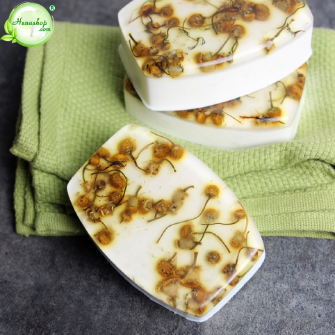 CÔNG THỨC XÀ PHÒNG HANDMADE TỪ HOA CÚC LA MÃ