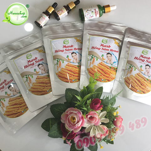Mặt nạ hồng sâm hena